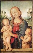 Pietro Perugino Madonna with Child and the Infant St John oil on canvas